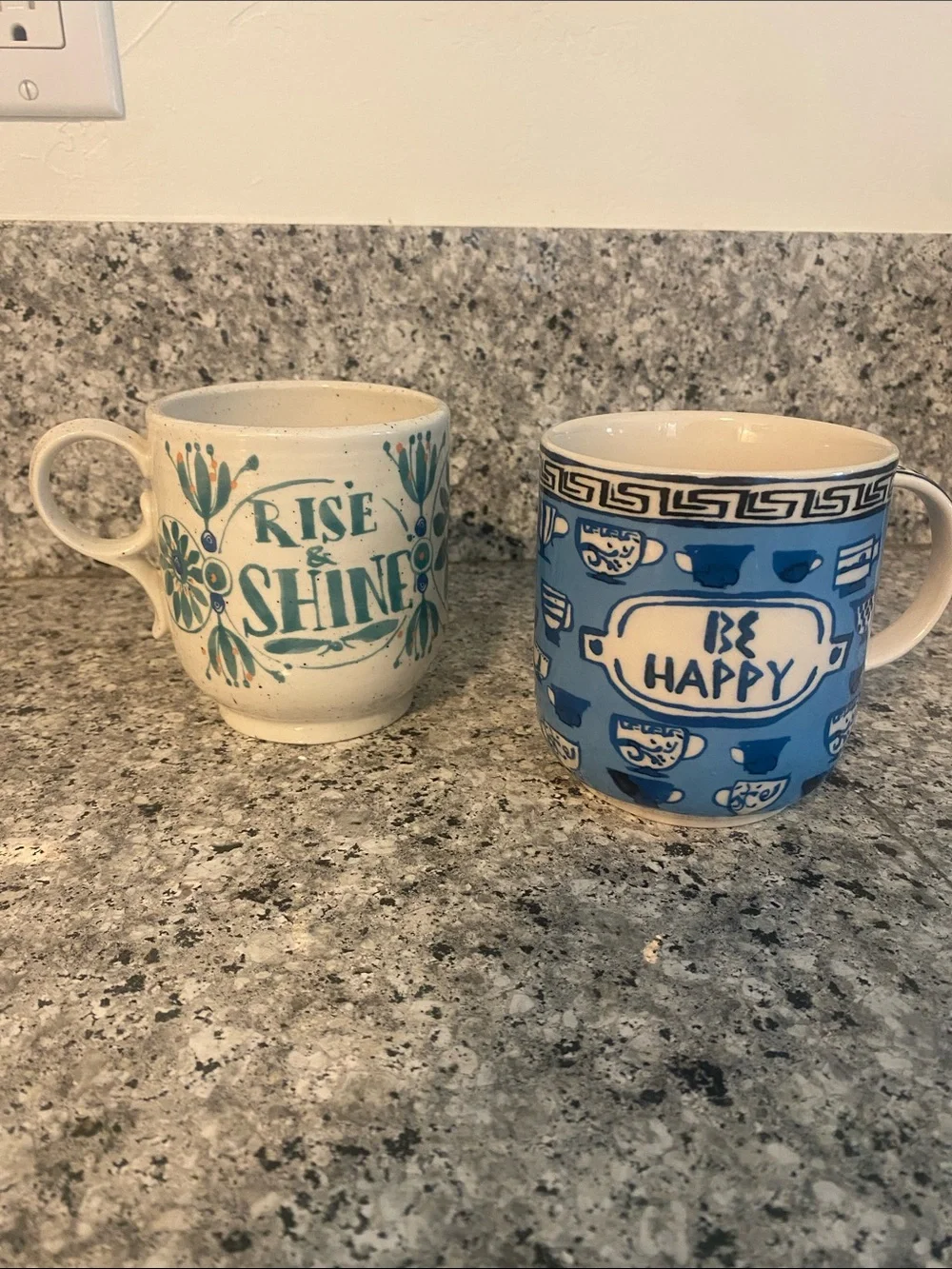 Set of 2 Anthropologie Mugs